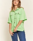 Jade By Jane Smile Face Back Shirt PLUS