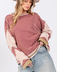 SAGE + FIG French Terry Star Applique Patch Sweatshirt