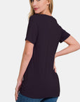 Zenana V-Neck Short Sleeve T-Shirt