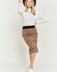 PLUS Jade By Jane Animal Print Sweater Skirt