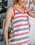 e Luna PLUS 4th of July Sequin Tank Top