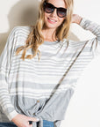 e Luna Engineering Striped Boxy Top