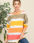 Celeste Full Size Striped Long Sleeve T-Shirt