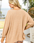 BiBi Thumb Opening Long Sleeve Top with Kangaroo Pocket