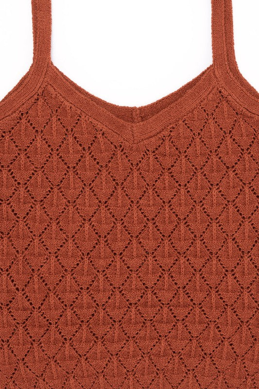 Lilou Crochet Knit Tank