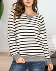 Stripe V- Stich Tunic