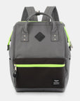 Himawari Contrast Waterproof Backpack Bag with Reinforced Edges