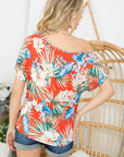 e Luna Tropical One Shoulder Top