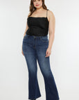 Kancan Full Size Mid Rise Slim Flare Jeans