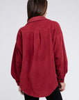 BiBi Fleece Buttoned Down Oversized Jacket