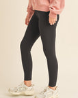 Yelete Full Size Fleece Lined High Waisted Leggings