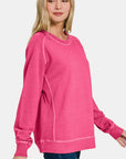 Zenana Full Size Pigment Dyed French Terry Sweatshirt