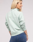 HYFVE Half Zip Long Sleeve Sweatshirt