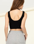 HYFVE Perfect Girl Ribbed Open-Back Crop Top