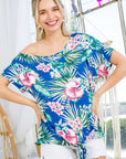 e Luna PLUS Tropical One Shoulder Top