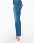 bytos Full Size Cat's Whiskers Mid Rise Ankle Jeans