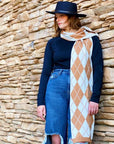 Our Gal Patterned Knit Scarf