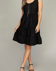 Sleeveless Tiered Dress - Online Only