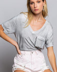 POL Girly Meets Basic Short Sleeve Top - Online Only