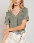 POL Girly Meets Basic Short Sleeve Top