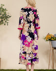 Celeste Full Size Floral Ruffled Midi Dress