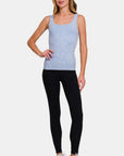 Zenana Ribbed Scoop Neck Tank