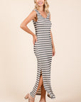 Mittoshop Striped Scoop Neck Sleeveless Maxi Dress