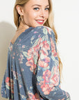 Floral Loose Fit Boxy Top