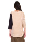 Alexa Stretch Suede Top