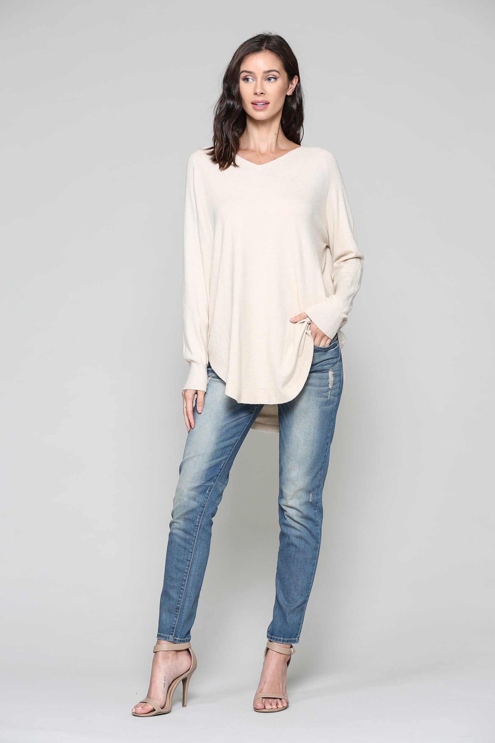 Sadie Knitted Sweater Blended Cashmere