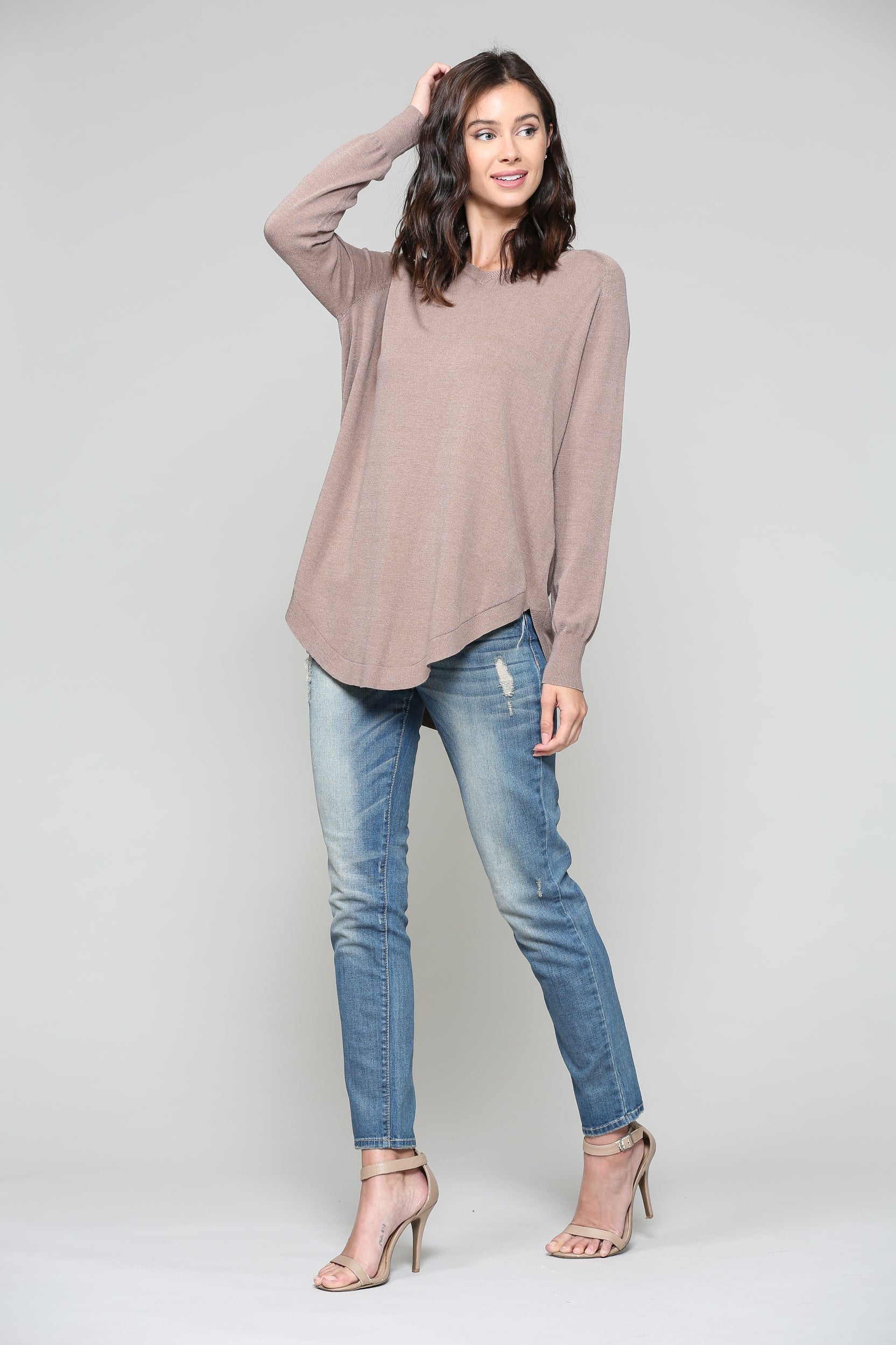 Sadie Knitted Sweater Blended Cashmere