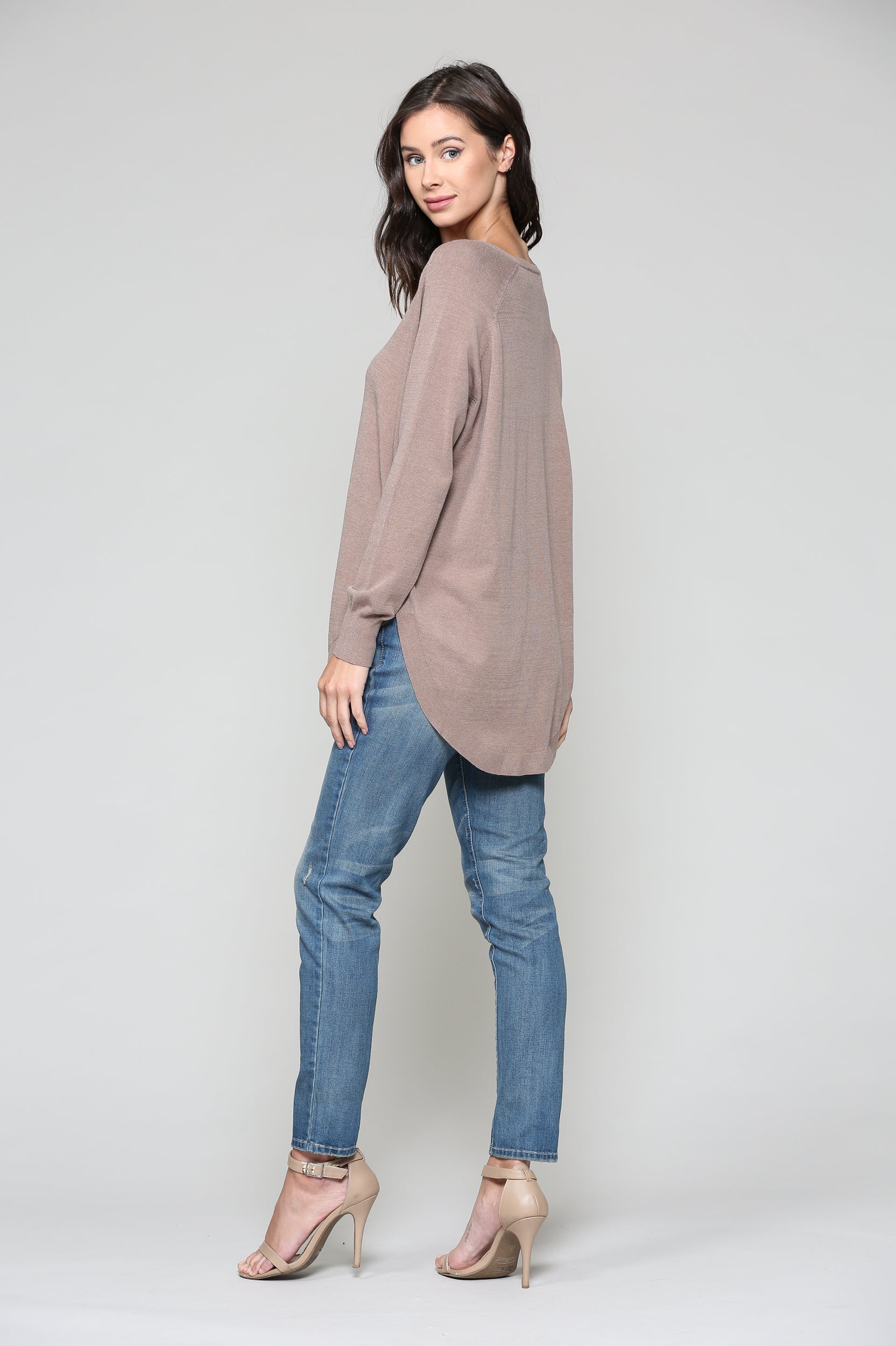 Sadie Knitted Sweater Blended Cashmere