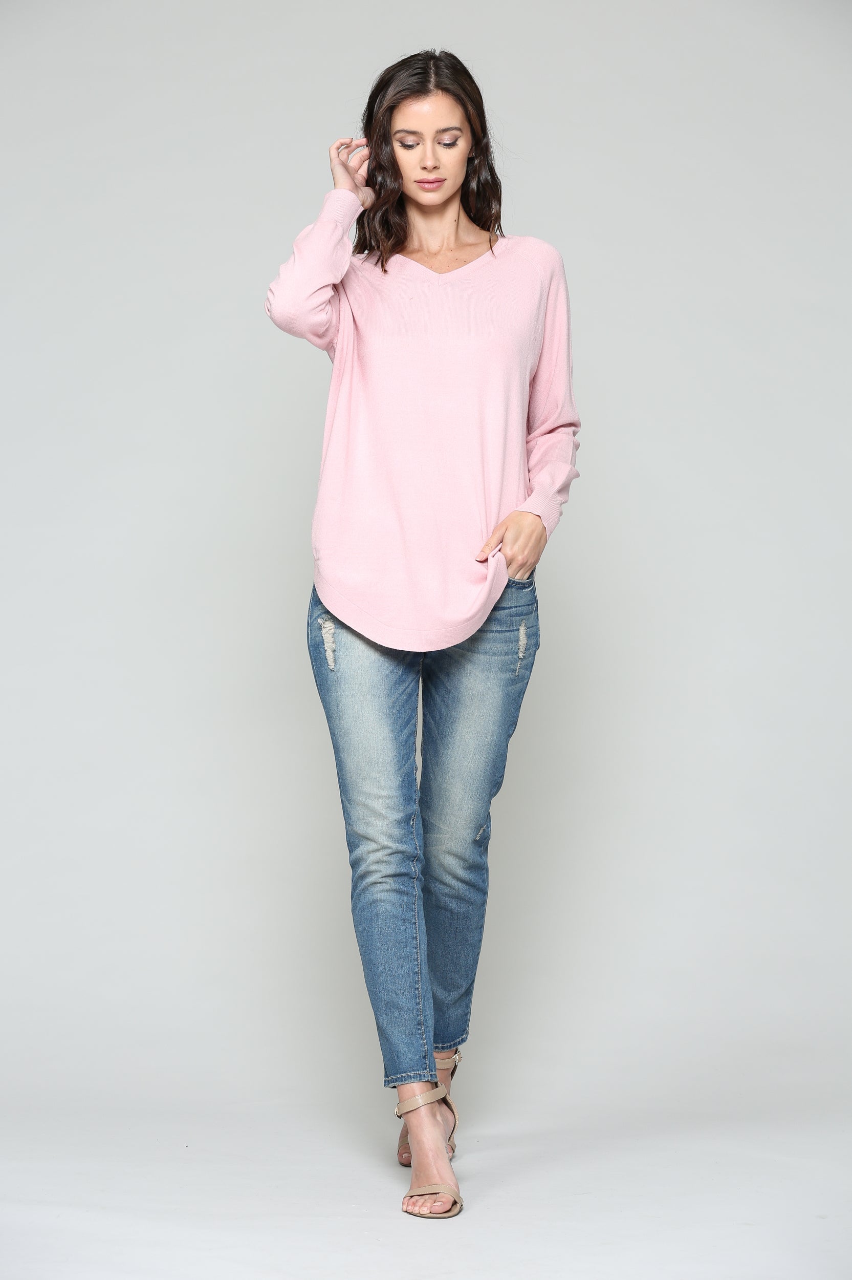 Sadie Knitted Sweater Blended Cashmere