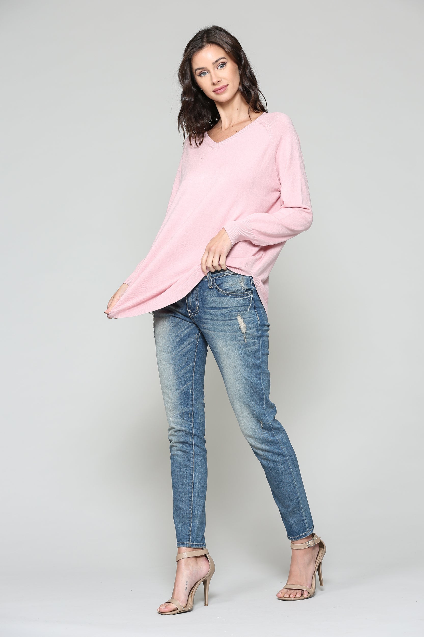 Sadie Knitted Sweater Blended Cashmere