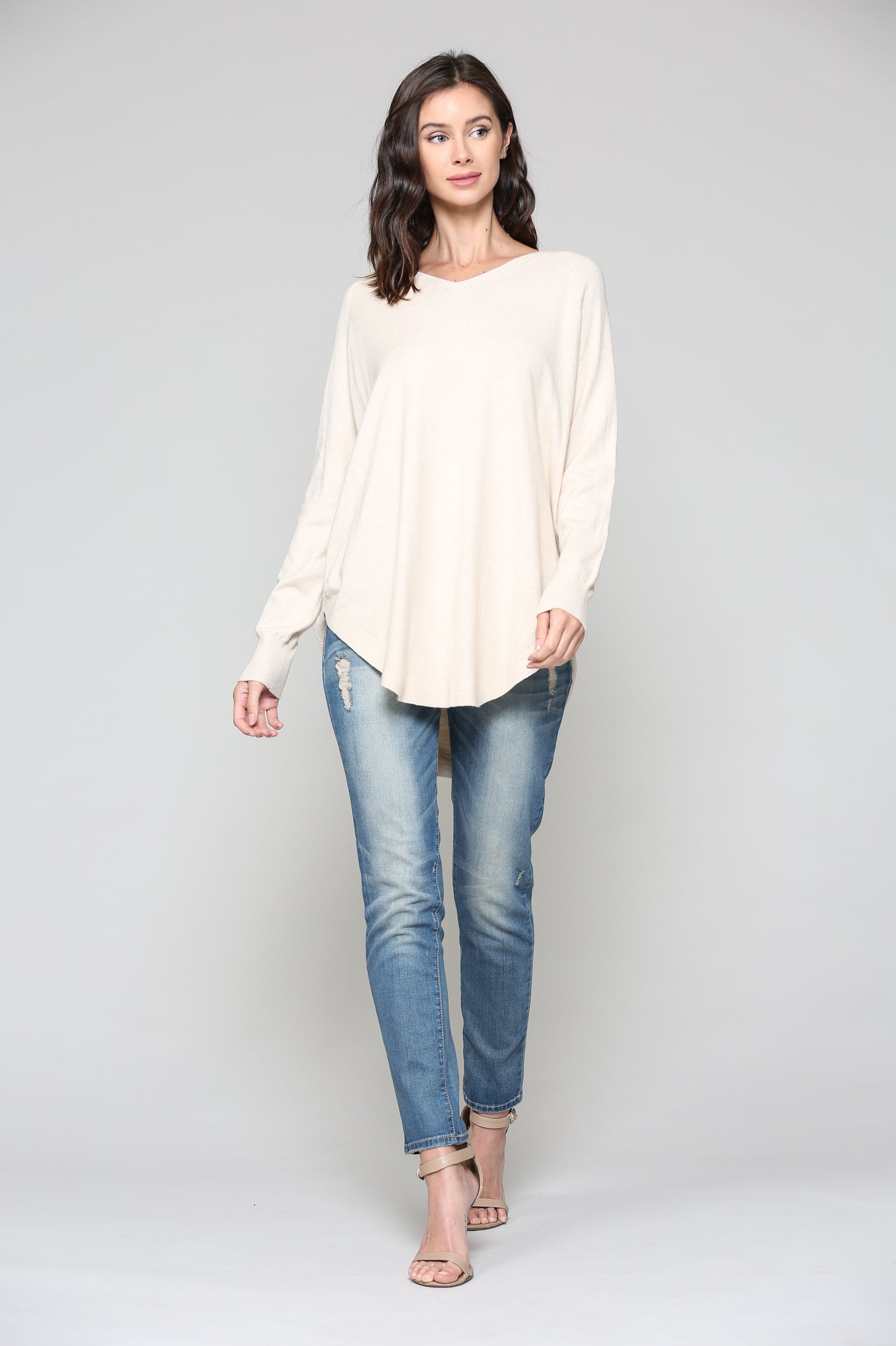 Sadie Knitted Sweater Blended Cashmere