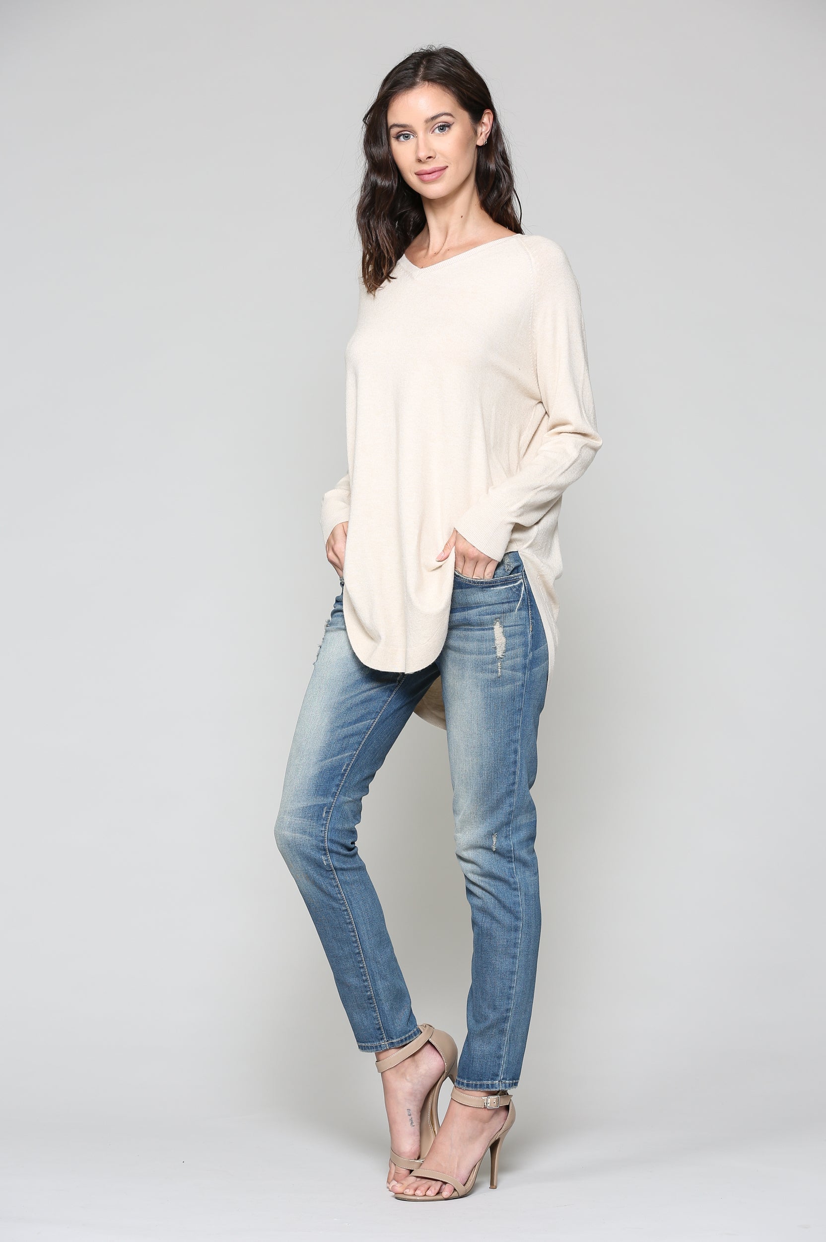 Sadie Knitted Sweater Blended Cashmere