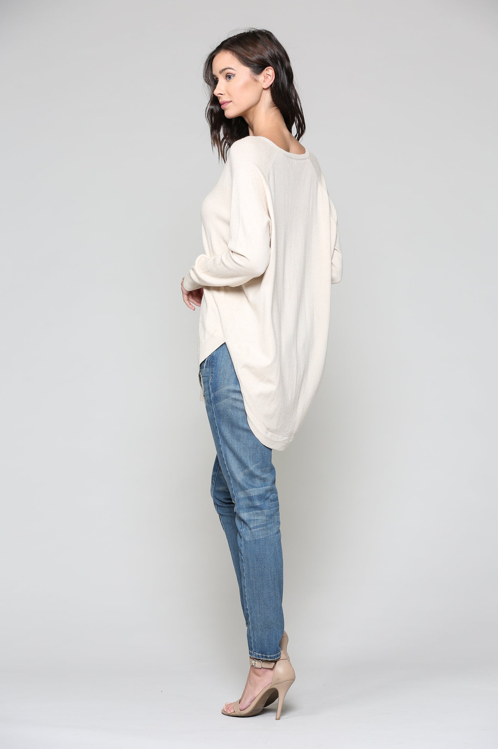 Sadie Knitted Sweater Blended Cashmere