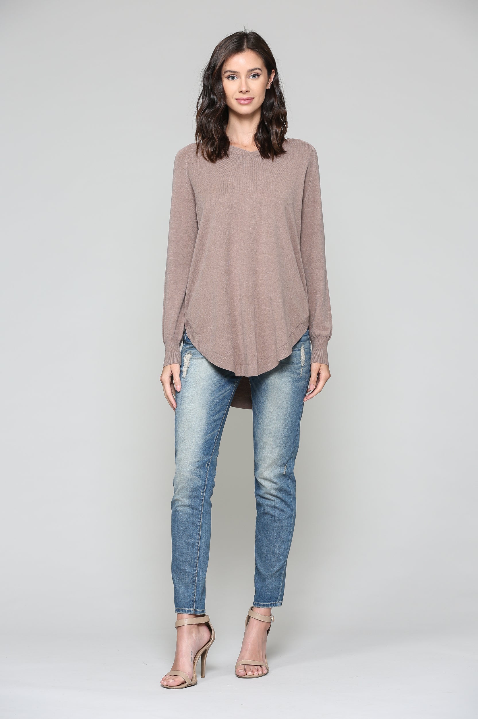 Sadie Knitted Sweater Blended Cashmere