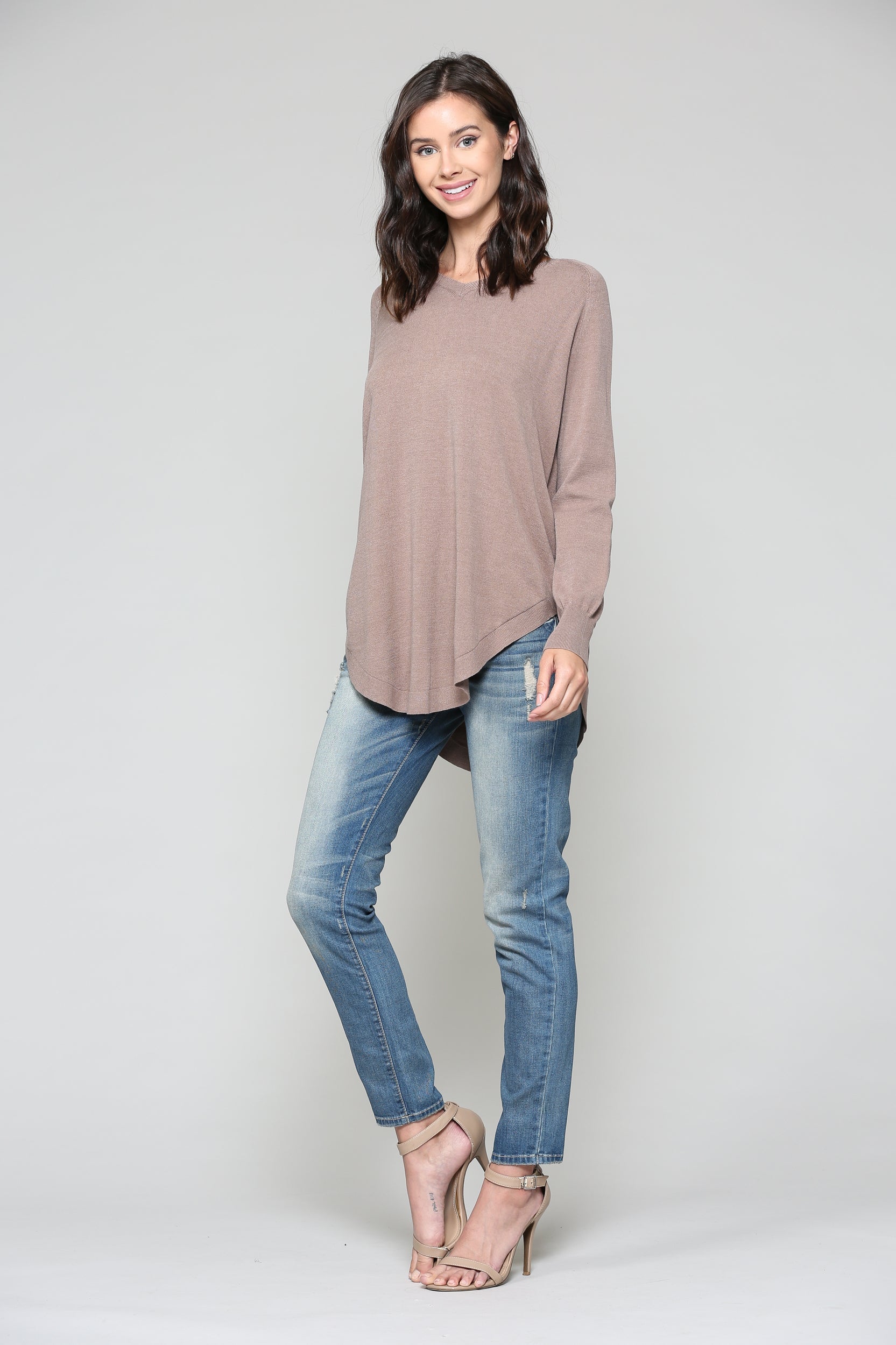 Sadie Knitted Sweater Blended Cashmere