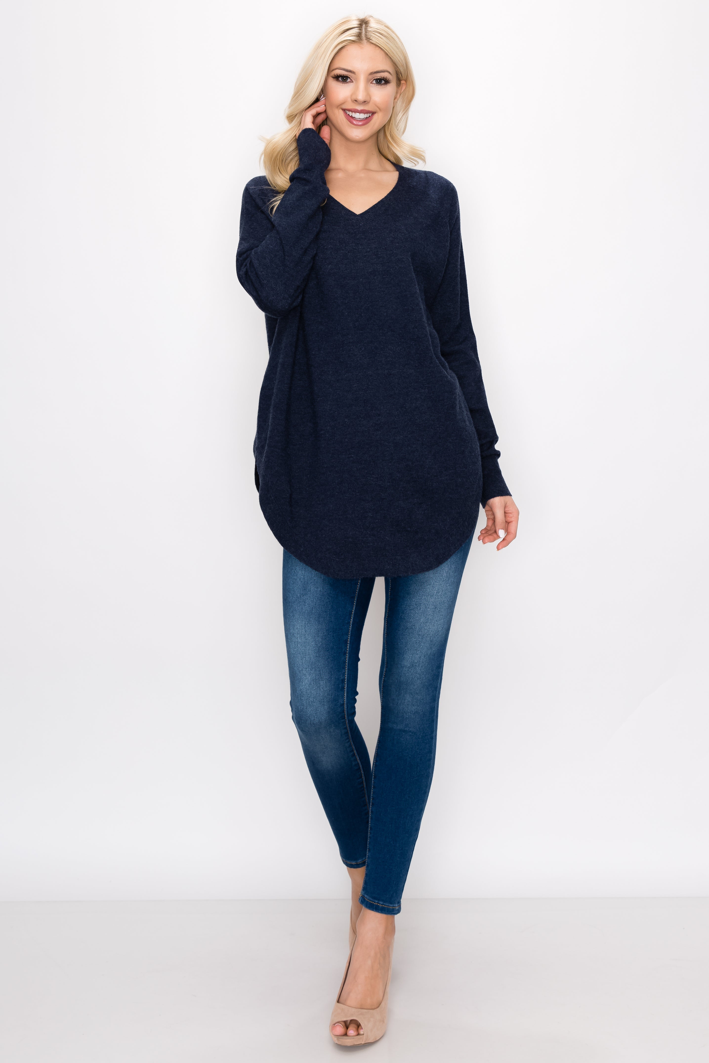 Sadie Knitted Sweater Blended Cashmere