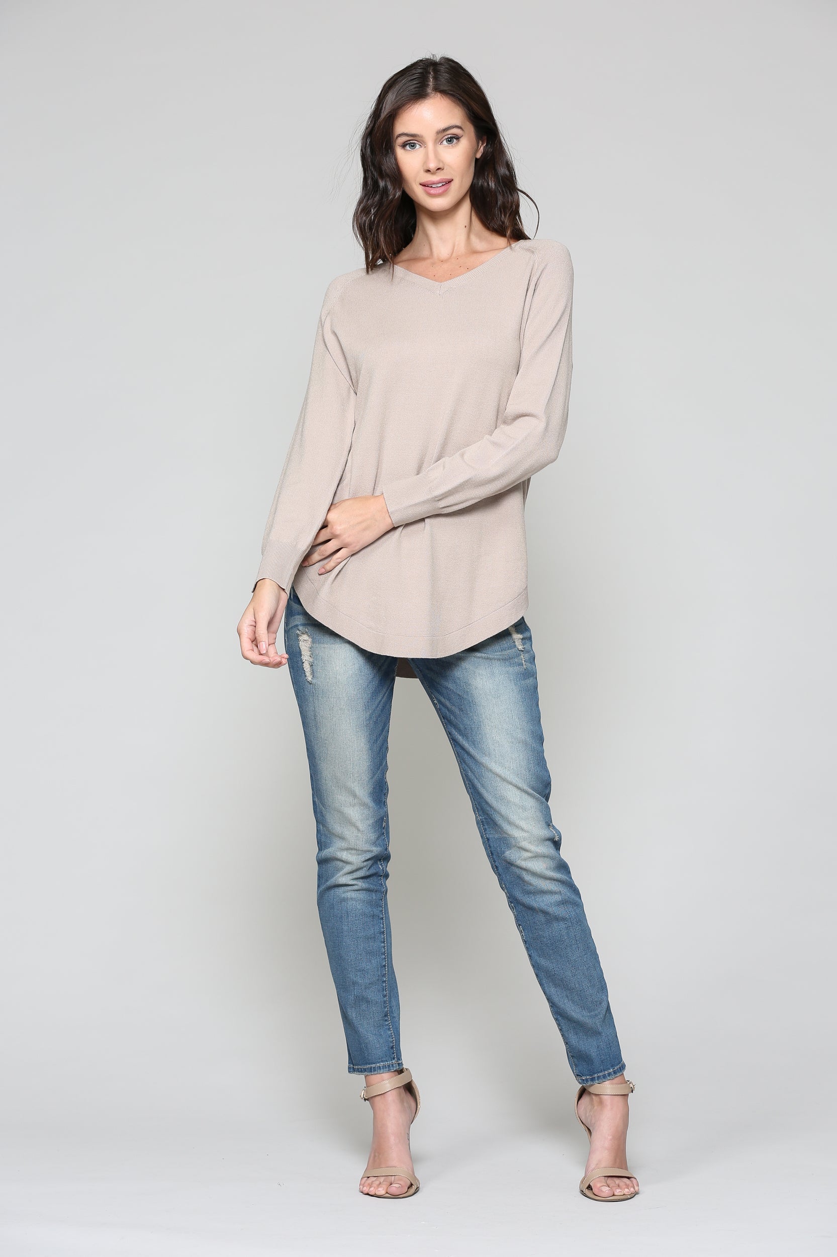 Sadie Knitted Sweater Blended Cashmere