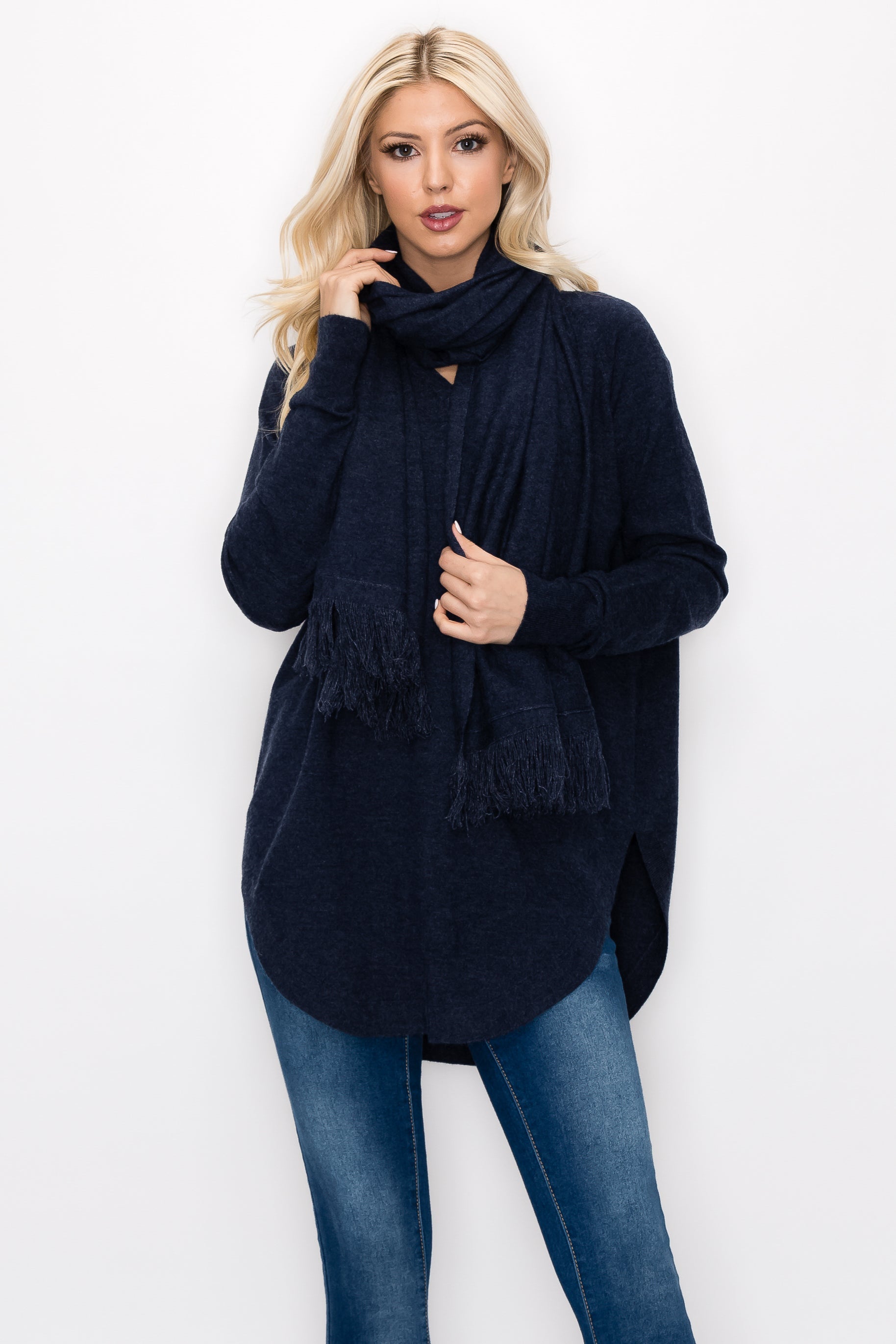 Sadie Knitted Sweater Blended Cashmere