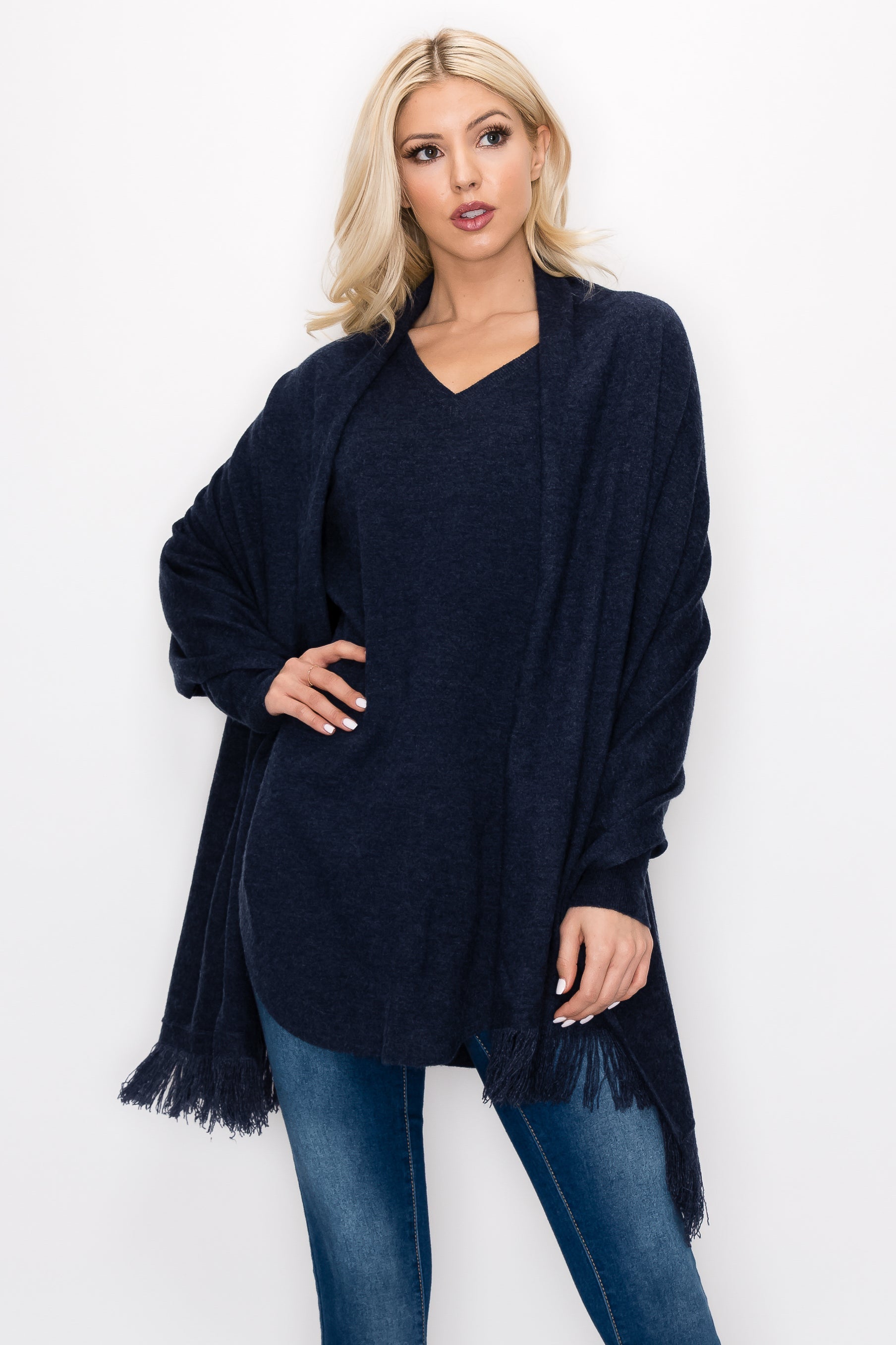 Sadie Knitted Sweater Blended Cashmere