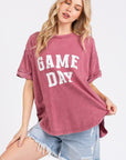 Mittoshop GAME DAY Round Neck Short Sleeve T-Shirt