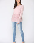 Sally Knitted Sweater with Feathers