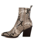 Cornus Snake Print Ankle Boots