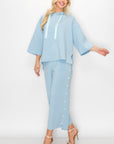 Francine French Scuba Pearl Hoodie - Light Colors