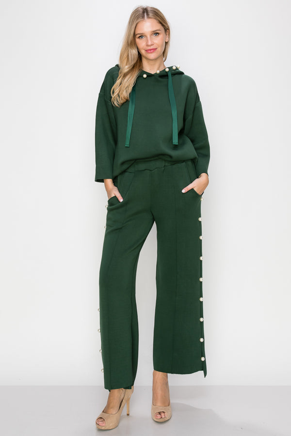 Francine French Scuba Pearl Hoodie - Dark Colors
