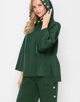 Francine French Scuba Pearl Hoodie - Dark Colors