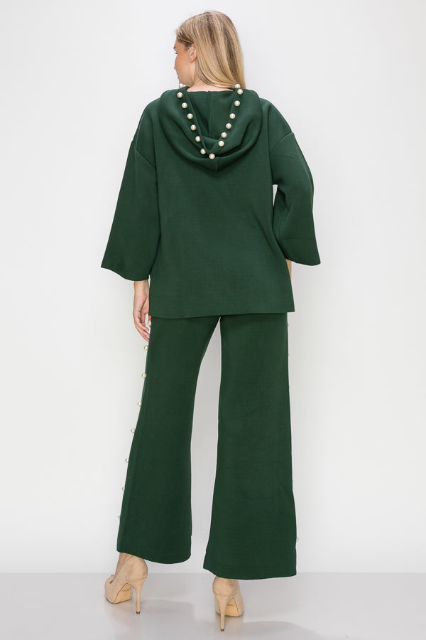 Francine French Scuba Pearl Hoodie - Dark Colors